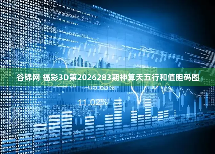 谷锦网 福彩3D第2026283期神算天五行和值胆码图